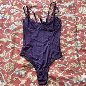 Victoria's Secret Purple Bodysuit with Straps